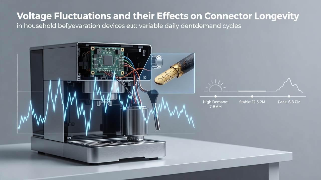 Voltage Fluctuations and Their Effects on Connector Longevity in Household Beverage Preparation Devices During Variable Daily Demand Cycles